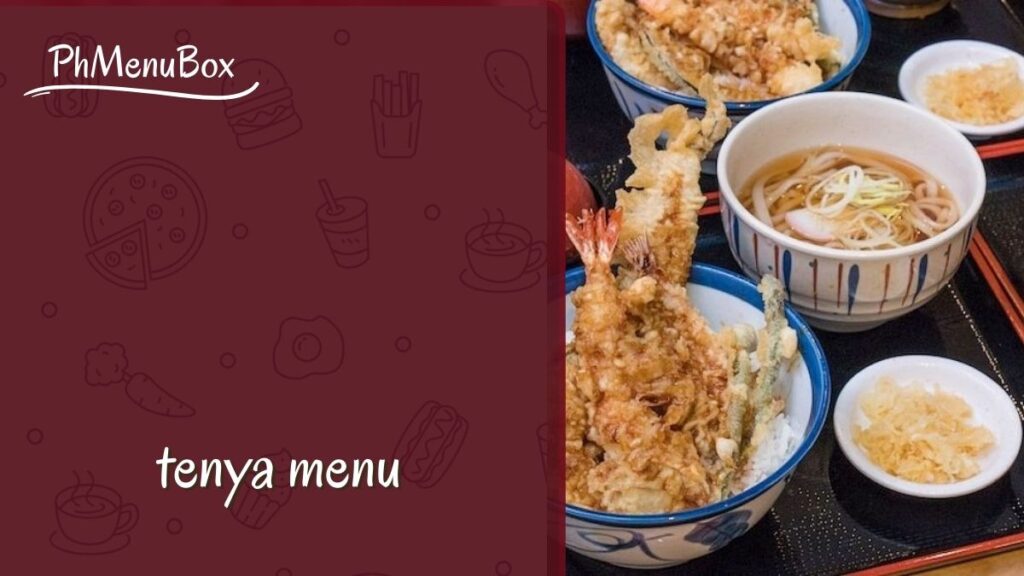 tenya menu