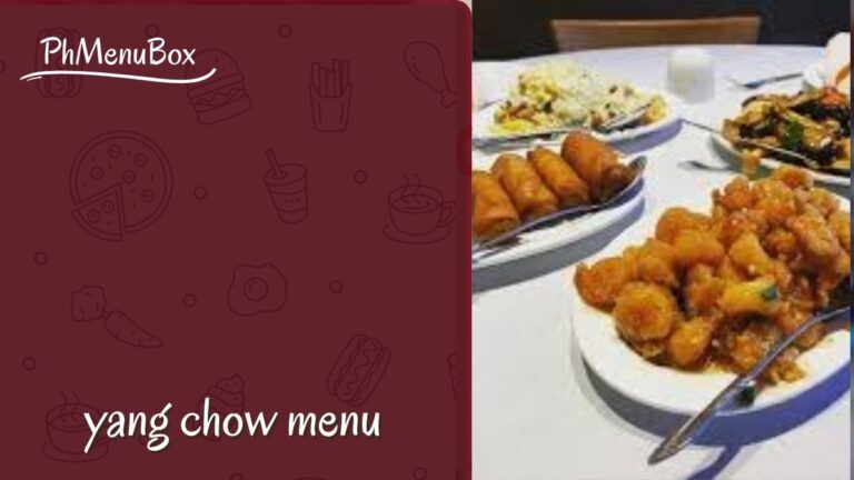 yang chow menu