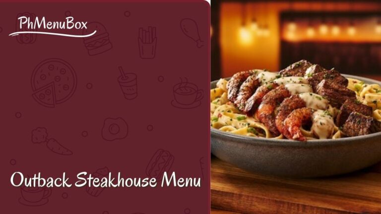 Outback Steakhouse Menu